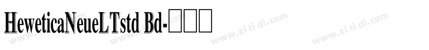 HeweticaNeueLTstd Bd字体转换